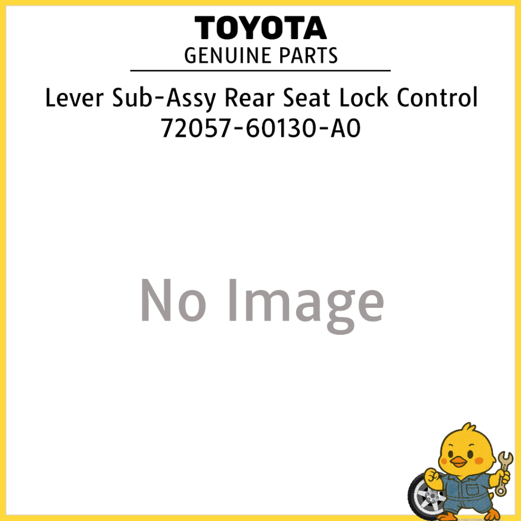 Controle De Bloqueio Do Assento Traseiro Sub-Assy Genuíno TOYOTA 72057-60130-A0