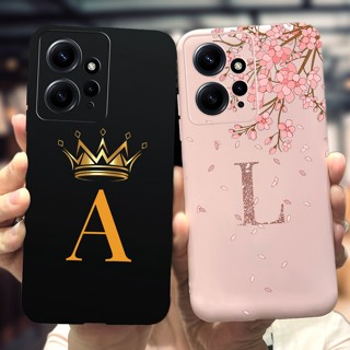 Xiaomi Redmi Nota 12 Caixa 4G 2023 Moda A Z Cartas Iniciais Capa De Silicone Pintada Xiomi Nota12 Global 4G