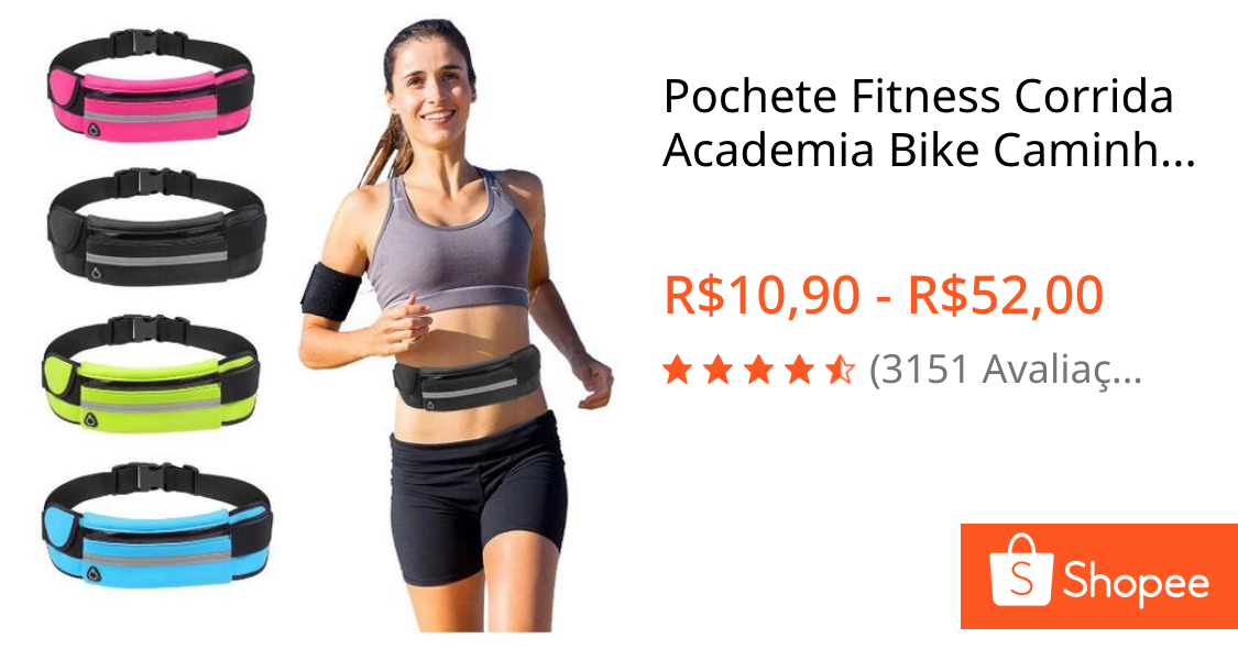 Pochete fitness impermeável