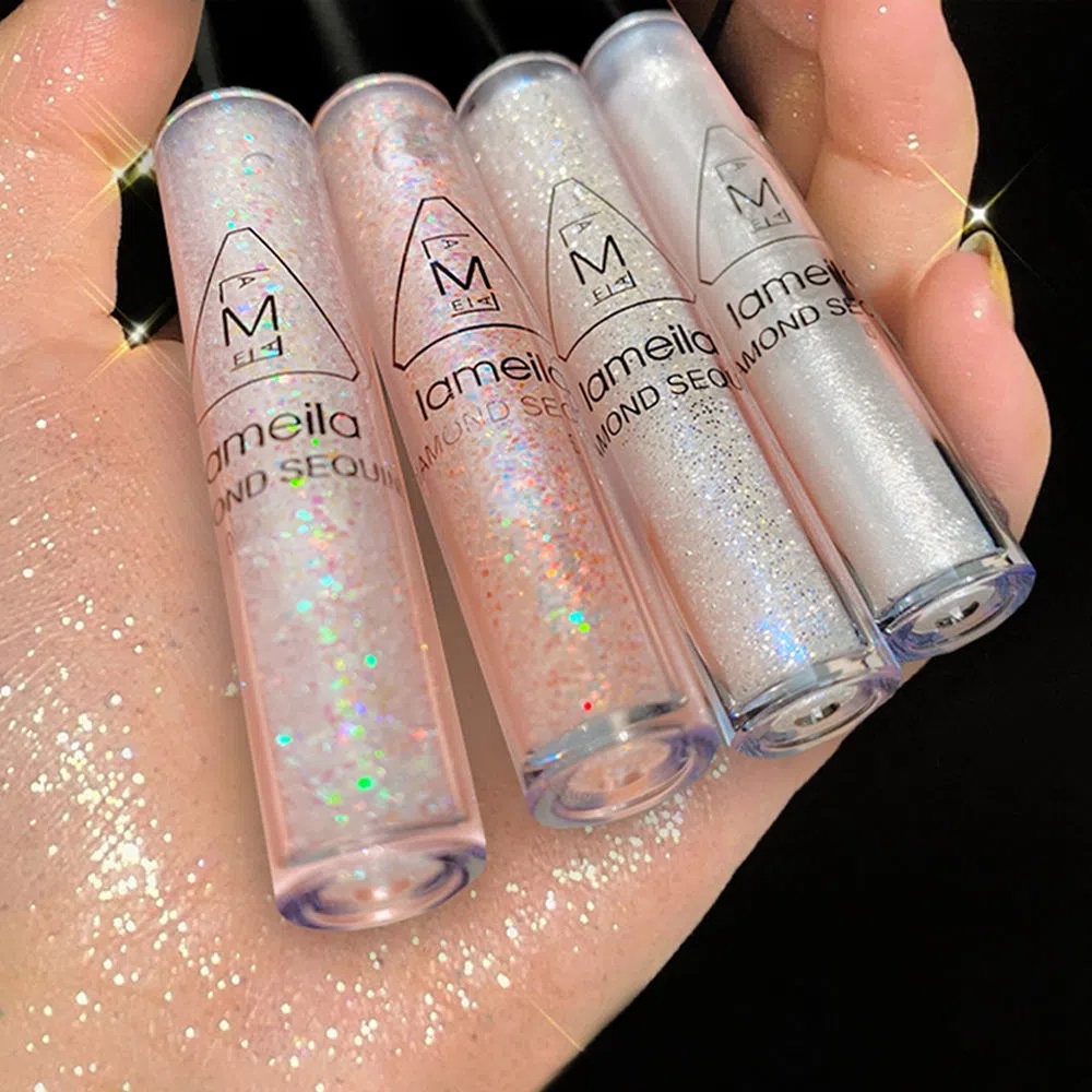 Sombra Para Os Olhos Maquiagem Líquida Brilhante Duração