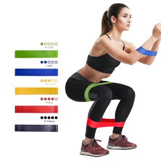 Kit 5 Faixas Elásticas Mini Band 5 Níveis para Treino Em Casa em Oferta na Shopee