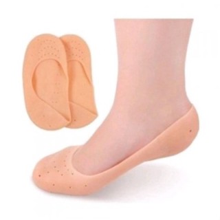 Meia Silicone Hidratante Pé Calcanhar Antiderrapante Aumento Pes Protetor Silicone Pe Sapato Par De Meia Palmilha - Abcshop