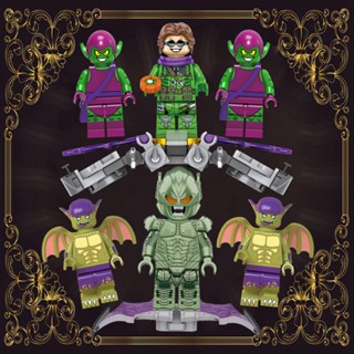 Goblin Verde Peter Parker Marvel Aniversário Brinquedos Educativos Para Crianças Blocos De Tijolos Minifigures Bricks Movie