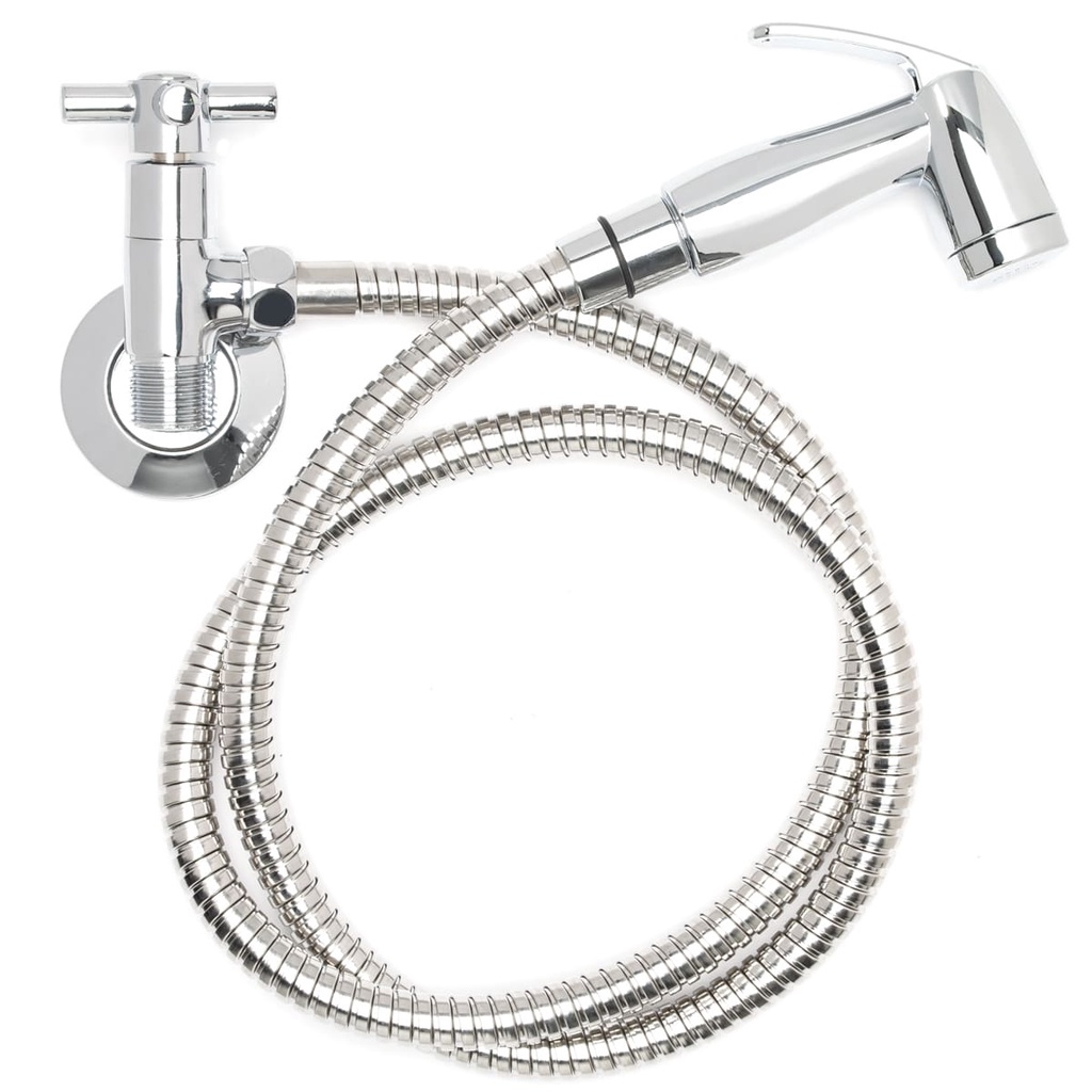 Ducha Higiênica Cromada  De Metal C33 Acionamento 1/4 Volta