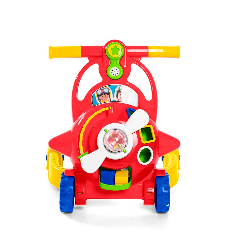 Andador Infantil Aviador Didatico 2 em 1 Calesita