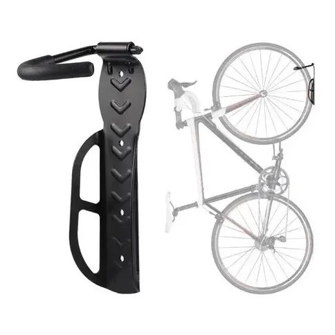 suporte gancho universal emborrachado com apoio pneu de parede para bicicleta bike aro 16 20 24 26 27 27,5 29 e 700