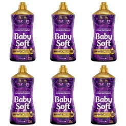Kit 6 Amaciantes Concentrados Baby Soft Inspiração Fascinante 1,5L