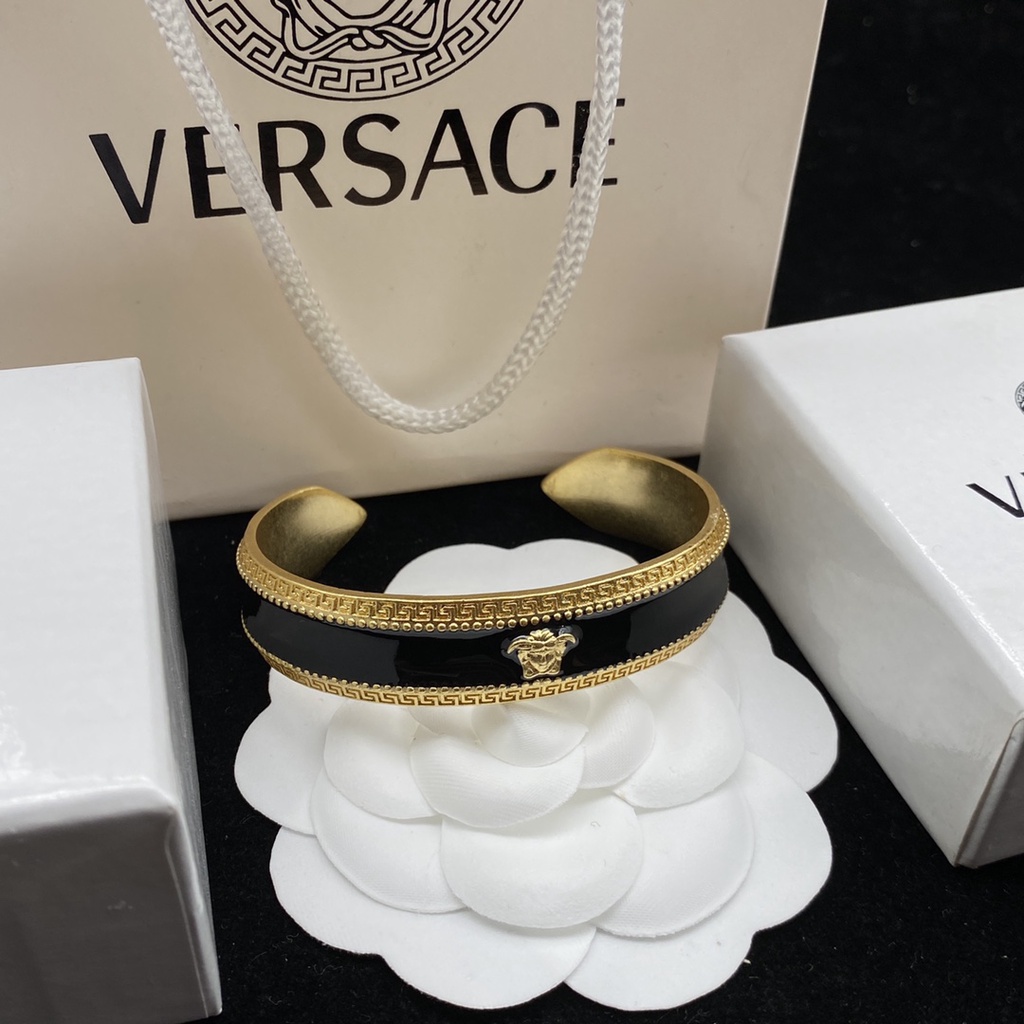 VERSACE Carta Pulseira Explosão Joias Brincos Masculinos E Femininos Modelo Anel Colar Elegan Logotipo Avançada Tendência
