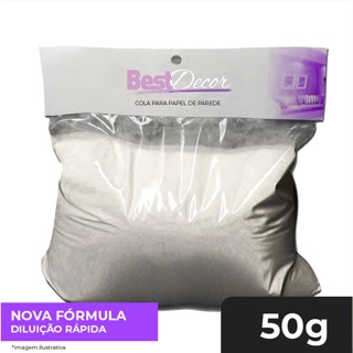 Cola Em Pó 50g - Cola Até 3 Rolos De Papel De Parede em Oferta na Shopee