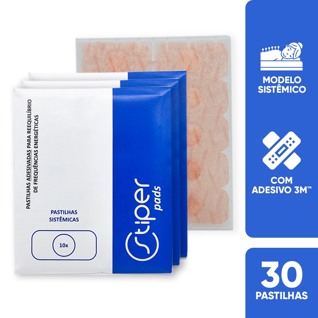 Stiper Pads - Pastilhas Sistemicas Adesivadas (30 un) em Oferta na Shopee