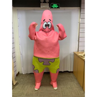 Fantasia Engraçada Patrick Star Clássica SpongeBob Friend Cosplay Roupa Para Adulto Festa De Halloween Show De Palco Mascote Fantasias Novidade Animais Plus Size