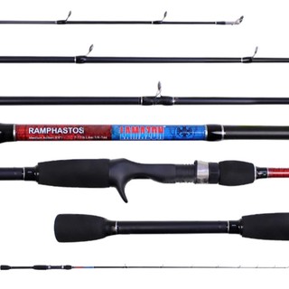 Vara para Carretilha Ramphastos 1,70mts 7-17lbs 2 Partes - Lamazon