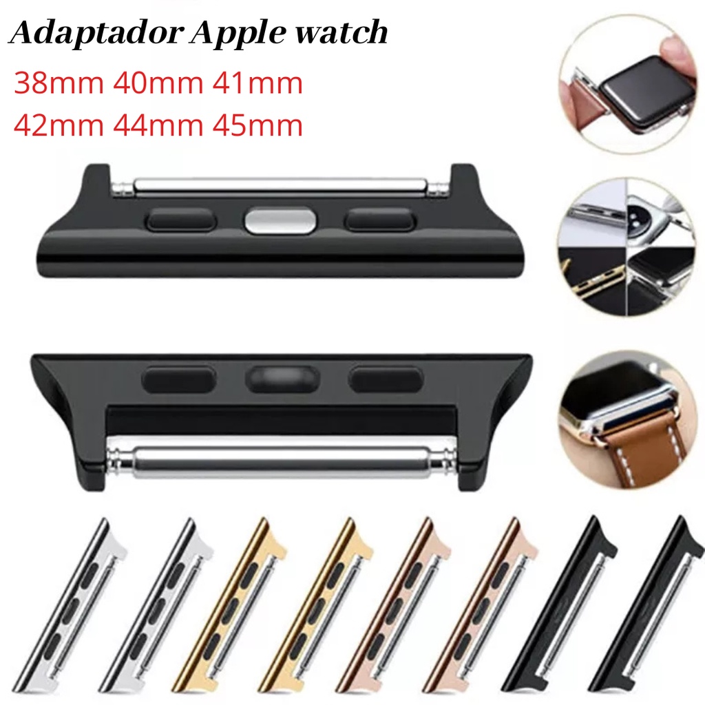 Adaptador Aço inoxidável 38mm 40mm 41mm / 42mm 44mm 45mm 49mm Ultra para Smartwatchs e Apple Watch
