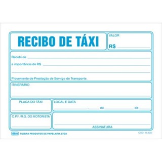 Recibo De Táxi Com 50 Folhas Tilibra
