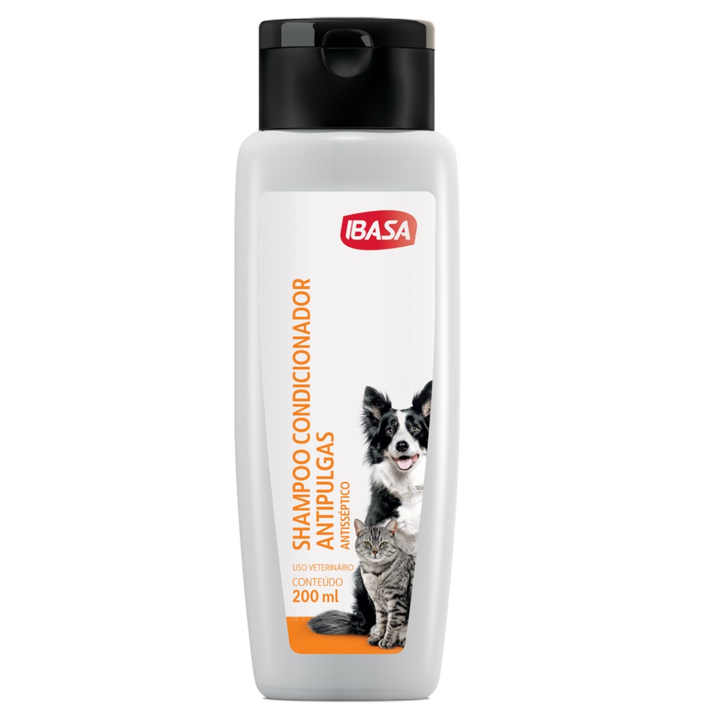 Shampoo Condicionador Antipulgas Ibasa - 200ml - Pets