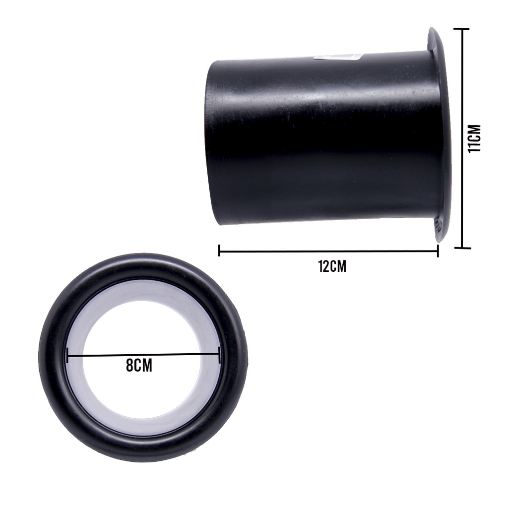 Duto para Caixa de Som Automotivo 3 Polegadas Plástico ABS