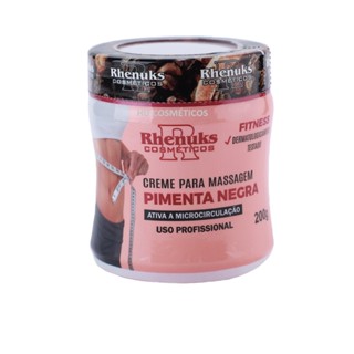 Gel Massageador Pimenta Negra Redutor De Medidas 200g - Rhenuks