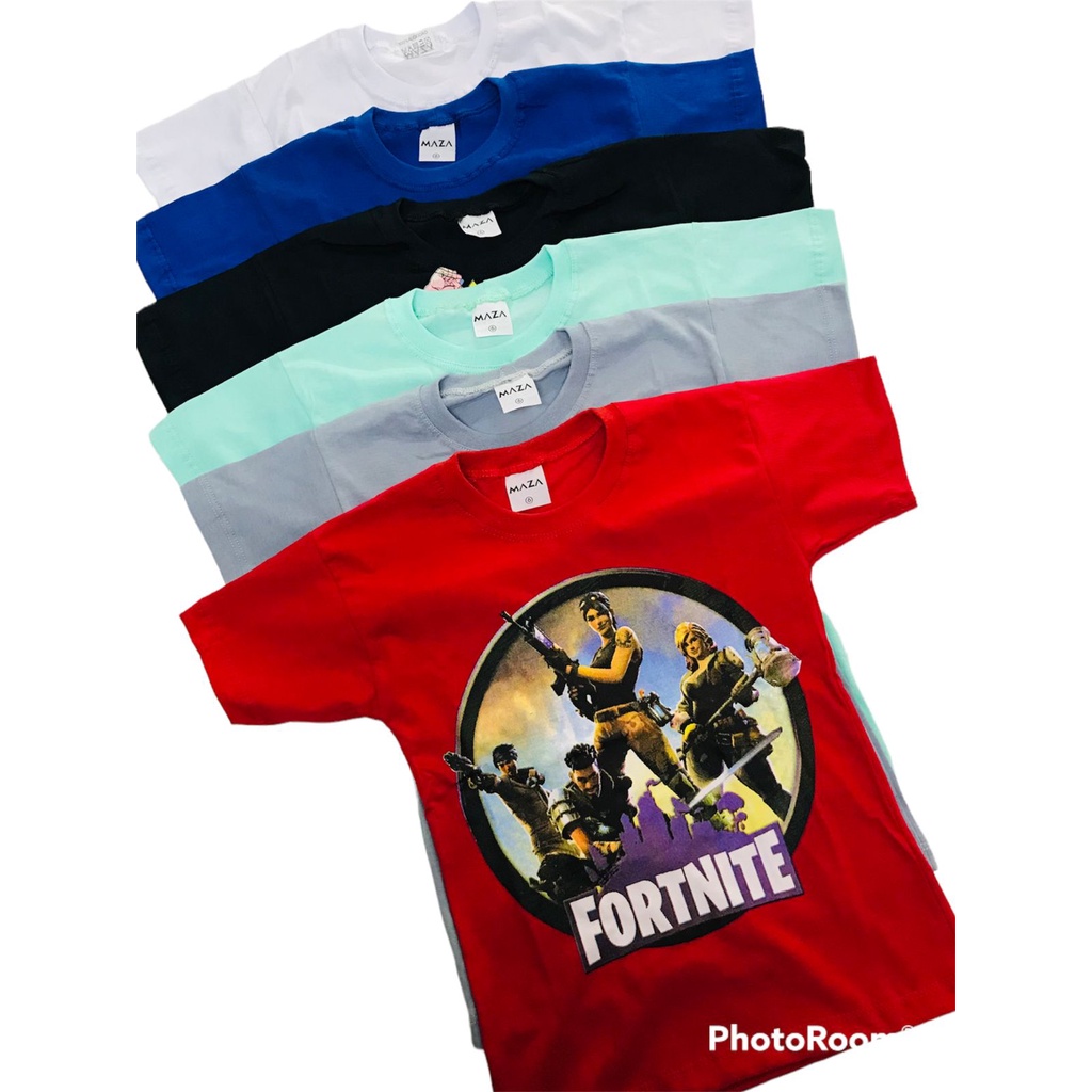 conjunto 6 Camiseta infantil - Personagens, Dinossauro, Herois, Princesas, Games, Jogos, animes