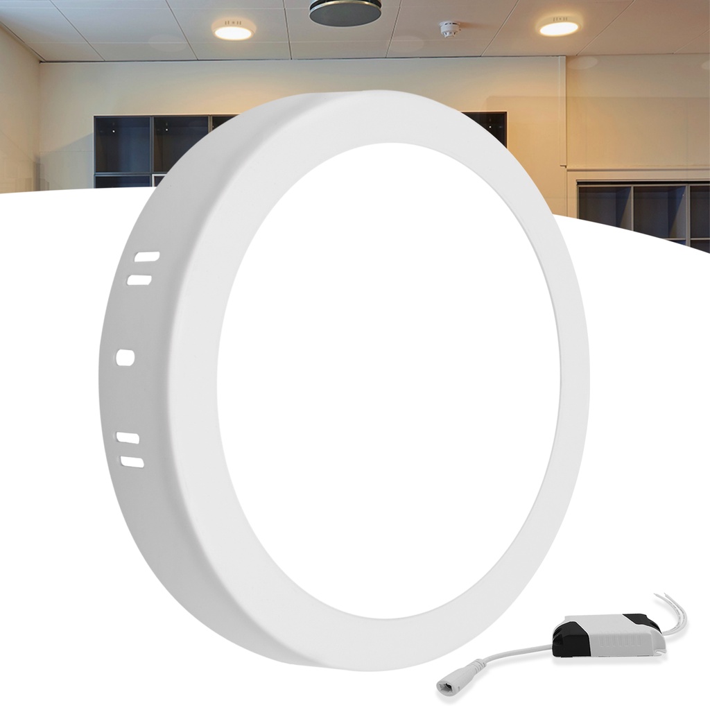 Painel Plafon Led 12w Sobrepor Redondo Luz Quente em Oferta na Shopee