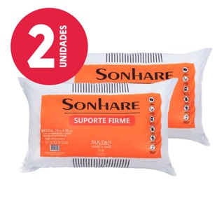 Kit 2 Travesseiros Macio Lavável 50x70 Sonhare AntiAlérgico