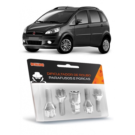 Kit Jogo Parafuso Antifurto Trava de Roda Fiat Idea Todos Modelos