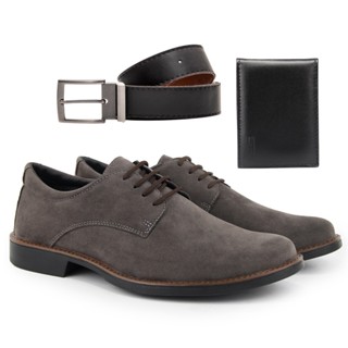 Sapato Oxford Couro Soft Madrid Masculino Casual Solado Antiderrapante + Kit Na Promoção Imperdível