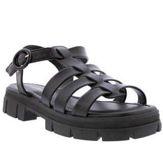 Sandália Aranha Moleca Flatform Tratorado Preto