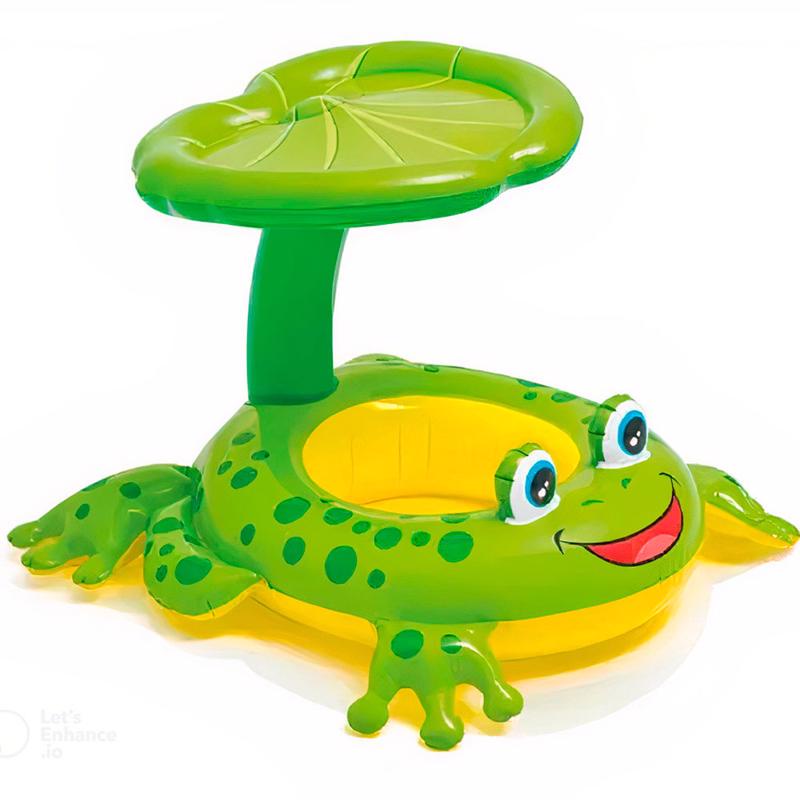 Boia Inflável Infantil Sapinho Amigo com Cobertura 56584 INTEX em Oferta na Shopee