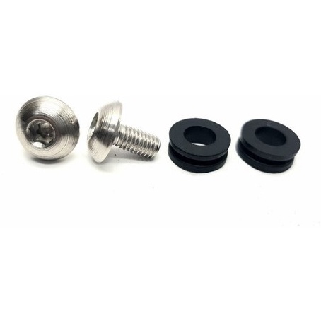 2 Parafusos Inox + 2 Coxim Protetor Escape Hornet 600