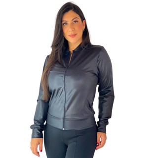 Jaqueta Bomber Cirre Feminina Inverno Casaco