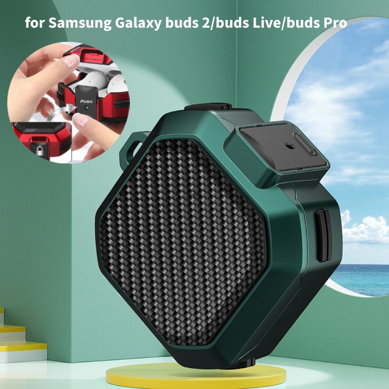 Capa De Trava Segura Para Samsung Galaxy Buds Live/Pro/2 Protetora De Silicone Acessórios Fone De Ouvido