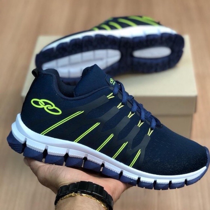 Tenis olympikus azul e sales verde