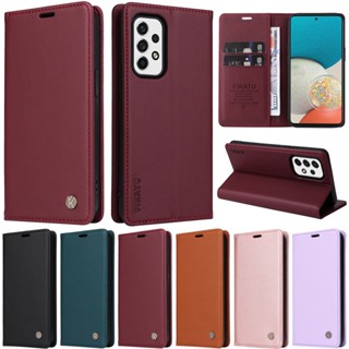 Capa Luxuosa Para Samsung Galaxy A24 4G A34 A54 A23 A13 4G A14 4G A53 A33 5G A13 5G A14 5G Estilo Livro Fino Carteira Macio Pu Couro Cartão Compartimento Flip Telefone Pele