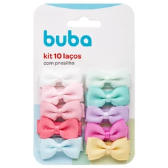 Kit Com 10 Laços Sortidos Com Presilha 15301 - Buba
