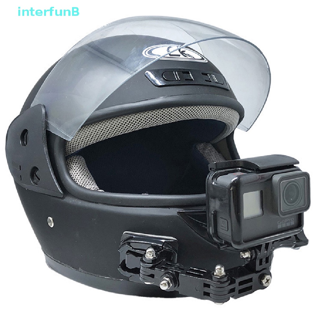 [InterfunB] Acessórios Para Câmera De Ação Suporte Capacete De Motocicleta Extensão Fixa Braço Curvo 4K Gopro DJI SARGO Yi