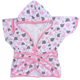 Roupão Infantil Com Capuz Bebe Criança Saida De Banho Praia Piscina Atoalhado Hobbie Enxugar Masculino Feminino 002002