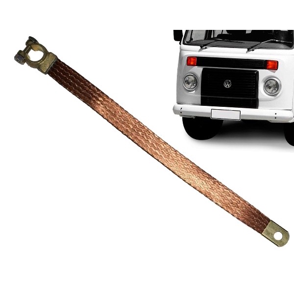 Cabo Negativo Vw (30 Cm) - Vw/Sedan/Kombi/Vr/Tl em Oferta na Shopee