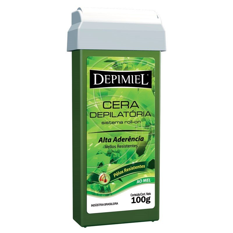 Cera Depilatória Roll-on para Depilação Aloe Vera Refil 100G