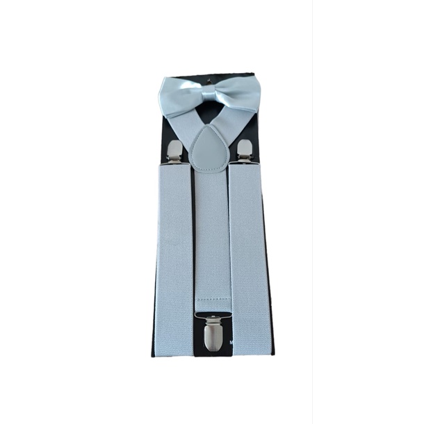 Suspensório Kit Masculino Largo Plus Size Cinza