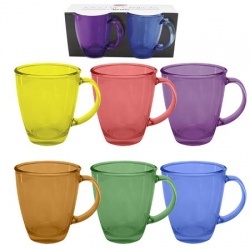 Par de Canecas Vidro Colorido Verona Clink 350Ml em Oferta na Shopee