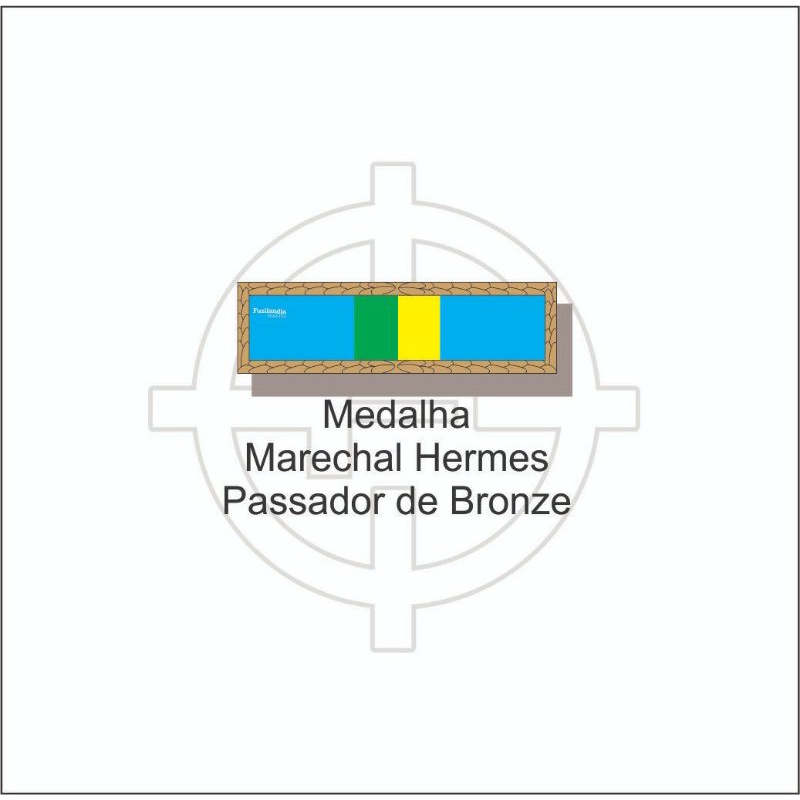 Barreta Medalha Marechal Hermes passador de bronze
