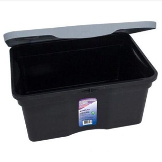 Caixa Organizadora Multiuso C/ Tampa 5 Litros Preta em Oferta na Shopee