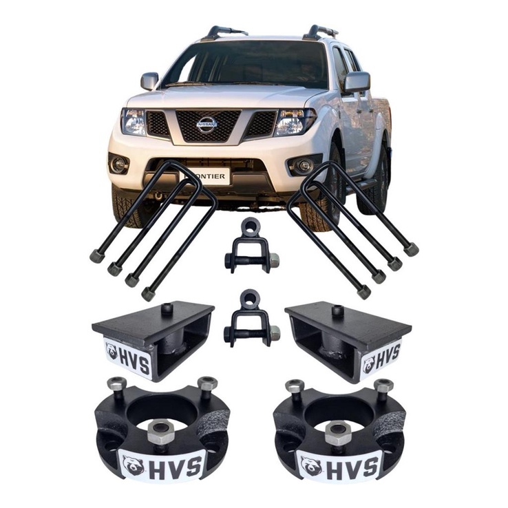 Kit Lift Total Dianteiro/traseiro Nissan Frontier 2008/2016