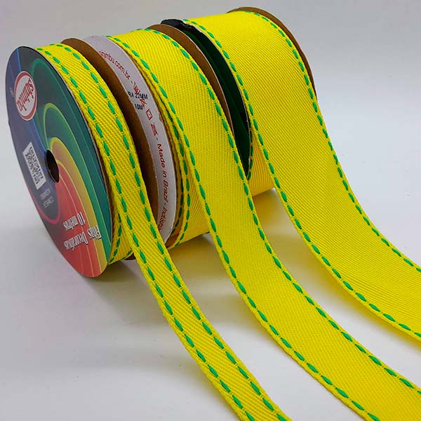 Fita Jeans Pespontada Amar/Vd Sinimbu 10MT R:1862/C07 (Larg:10/22/38mm) em Oferta na Shopee