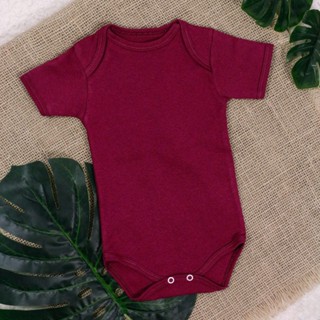 Body curto bebê azul em suedine 100% Agodão