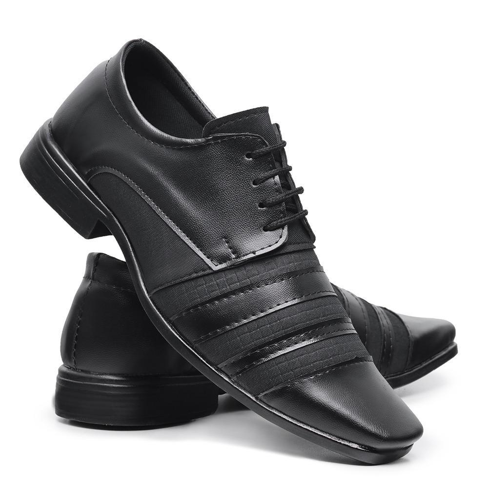 Kit 3 Pares Sapato Social Masculino Fosco Carteira + Cinto Da Moda Evangélica — imagem 2 de 2