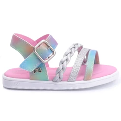 Sandália Infantil Feminina Casual Confortável Verão WorldColors Belinha