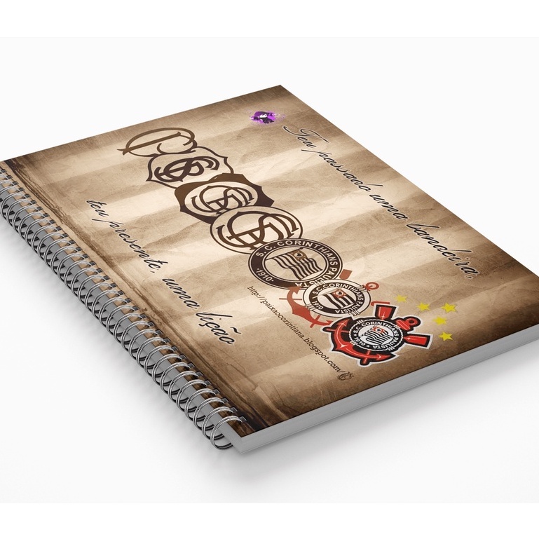 Caderno Escolar Corinthians 10 Matérias Personalizado