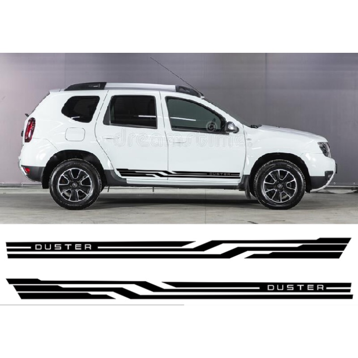 Kit Adesivos Renault Duster Lateral Faixas Personalização Tuning Sport