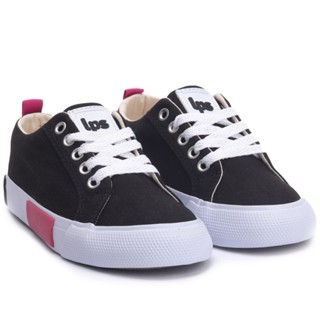 Tênis Feminino Casual De Lona LPS Fashion - Preto/Pink